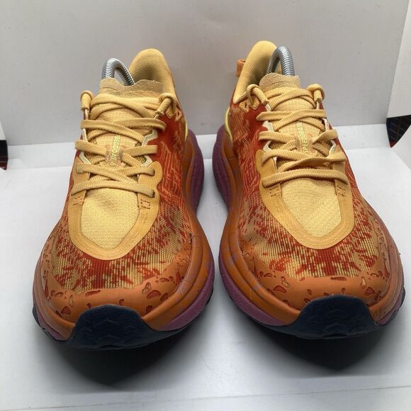 Hoka One One Speedgoat 6 Womens 9B Shoes Trail Orange Running Walking Gym - Picture 5 of 10